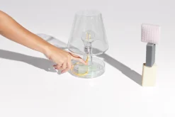 Lampe Sans Fil Rechargeable Transloetje Soap Led Plastique Transparent / O 16 X H 25 Cm - Fatboy