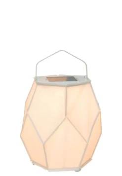 Lampe Solaire D'extérieur La Lampe Couture Small Tissu/ Hybride & Connectee - O 28 X H 37 Cm - Maiori