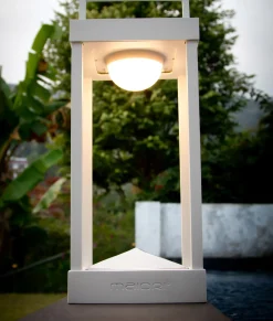 Lampe Solaire D'extérieur La Lampe Parc M Metal Verreled / Hybride & Connectee - Dock Usb - H 40 Cm - Maiori