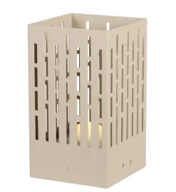 Lampe Solaire D'extérieur La Lampe Pose 04 Metal Gris Beige Metal Beige / Led - Hybride & Connectee - Maiori