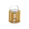 Lampe Solaire D'extérieur Solare Bois Naturel Bois / H 30 Cm - Recharge Solaire Ou Usb - Unopiu