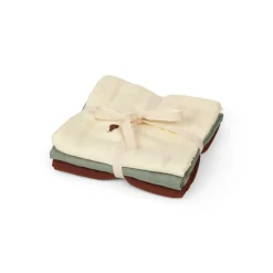 Lange Pour Bebe  Tissu Multicolore / Set De 3 - 70 X 70 Cm / Coton Biologique - Ferm Living