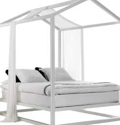 Lit A Baldaquin Casetta In Canada Bois/ 213 X 183 X H 235 Cm - Mogg