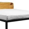 Lit Double Old Times Metal Bois Naturel / 162 X 210 Cm - Zeus