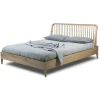 Lit Double Spindle Bois Naturel / Pour Matelas 180 X 200 Cm - Chene Massif - Ethnicraft