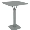Mange-Debout Luxembourg Metal Gris / 80 X 80 X H 105 Cm - Fermob