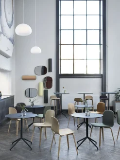 Mange-Debout Still Cafe Metal Plastique Bois/ 75 X 65 Cm X H 95 Cm - Linoleum - Muuto