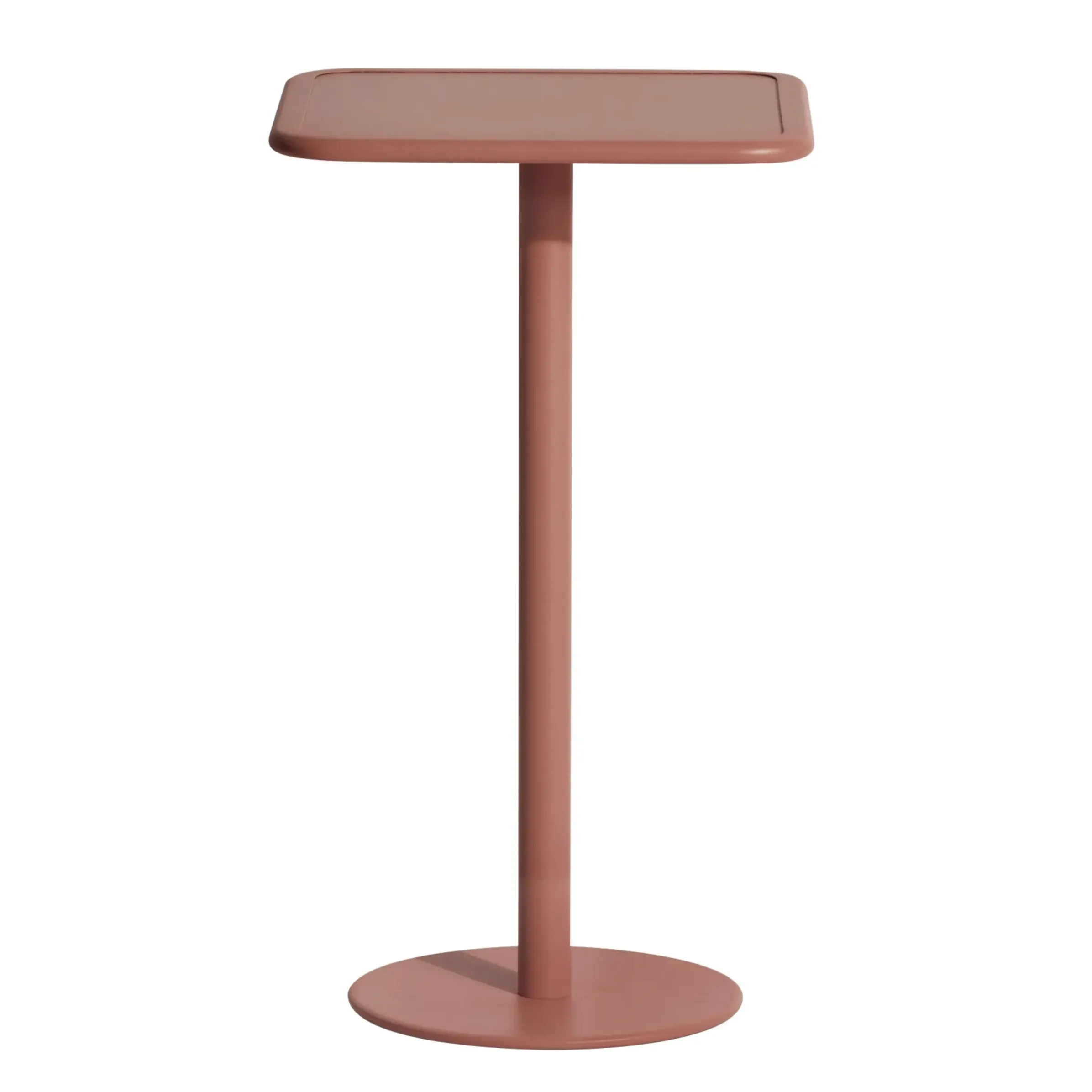 Mange-Debout Week-End Metal Marron / 60 X 60 Cm X H 105 Cm - Aluminium - Petite Friture