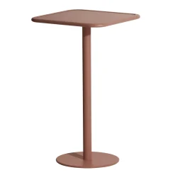 Mange-Debout Week-End Metal Marron / 60 X 60 Cm X H 105 Cm - Aluminium - Petite Friture