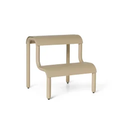 Marchepied Up Step Metal Beige / L 34 X P 35 X H 36 Cm - Ferm Living