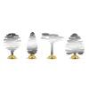Marque-Place Barkplace Tree Argent Metal / Set De 4 Sapins En Acier - H 4 Cm - Alessi