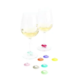 Marque-Verre Chic Glass Rainbow Plastique/ Set De 9 - L'Atelier Du Vin