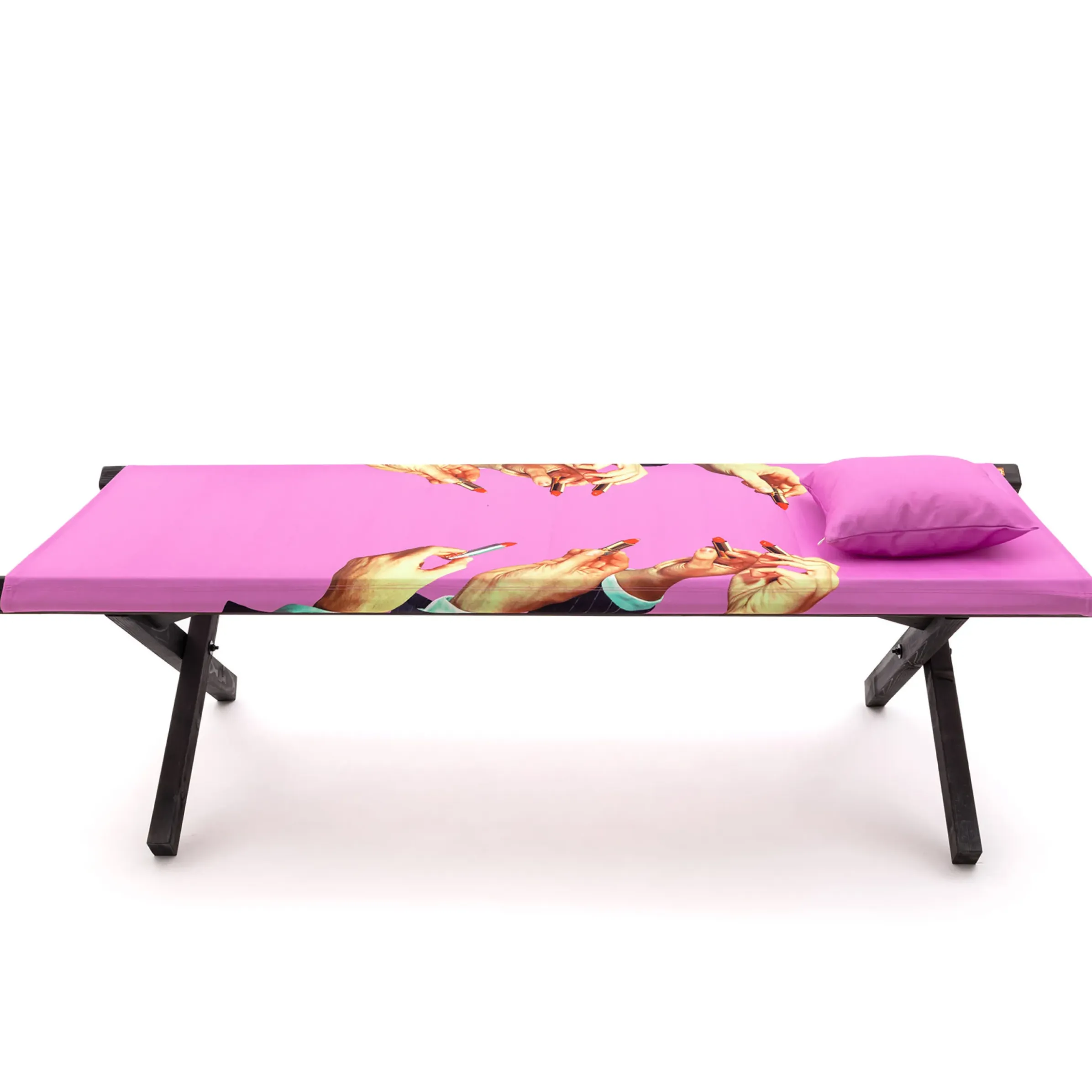 Meridienne Pliable Toiletpaper - Bois / Lit De Jour - Seletti
