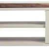 Meuble Tv Extensible Slide Gris Bois Naturel / Pivotant - L 110 A 203 Cm - Pop Up Home