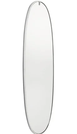 Miroir Lumineux La Plus Belle Argent Metal Led / By Starck - H 205 Cm - Flos