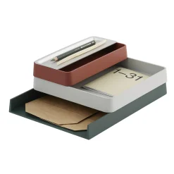 Organiseur De Bureau Arrange N°2 Plastique Multicolore / Set 3 Pieces Empilable - Muuto
