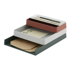 Organiseur De Bureau Arrange N°2 Plastique Multicolore / Set 3 Pieces Empilable - Muuto