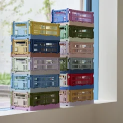 Panier Colour Crate Mix Plastique Multicolore Small / 17 X 26 Cm - Recycle - Hay