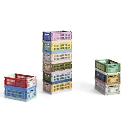 Panier Colour Crate Mix Plastique Multicolore Small / 17 X 26 Cm - Recycle - Hay