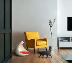 Panier Pour Chat Ou Chien Tacaban Metal Gris / O 44 X H 40 Cm - Acier & Tissu - Alessi