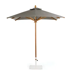 Parasol Classic Tissu Bois Gris / 220 X 220 Cm - Bois - Ethimo