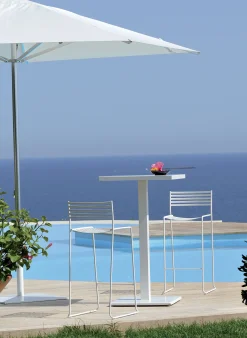 Parasol Shade Metal Tissu / Pied Central - 300 X 300 Cm - Emu
