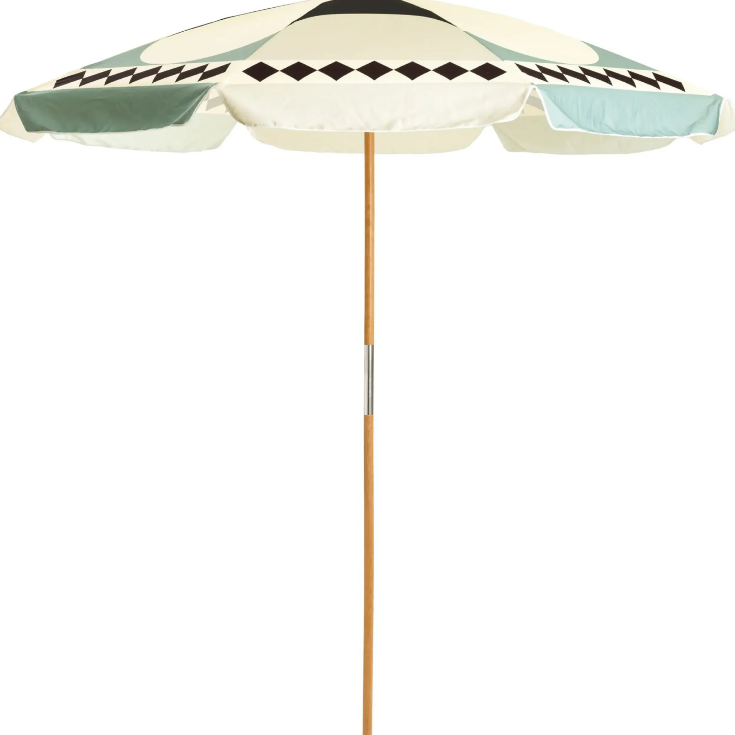 Parasol The Amalfi Tissu Bois Multicolore Vert / O 230 Cm - Business & Pleasure