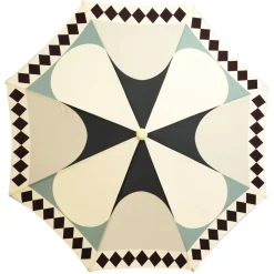 Parasol The Amalfi Tissu Bois Multicolore Vert / O 230 Cm - Business & Pleasure