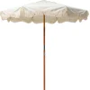 Parasol The Market Tissu Bois Blanc Vert Beige / O 210 Cm - Business & Pleasure