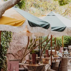 Parasol The Market Tissu Bois Multicolore / O 210 Cm - Business & Pleasure