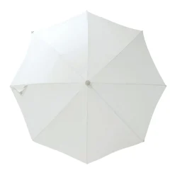Parasol The Premium Beach Tissu Bois Blanc / O 180 Cm - Inclinable - Business & Pleasure