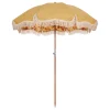 Parasol The Premium Beach Tissu Bois Jaune / O 180 Cm - Inclinable - Business & Pleasure