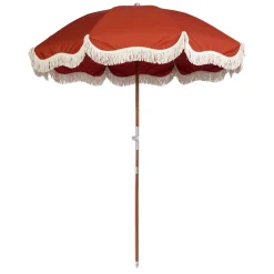 Parasol The Premium Beach Tissu Bois Orange / O 180 Cm - Inclinable - Business & Pleasure