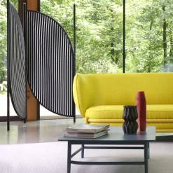 Paravent Feng Tissu Bleu / L 140 X H 194 Cm - Wiener Gtv Design