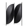 Paravent Feng Tissu Noir /  L 140 X H 194 Cm - Wiener Gtv Design