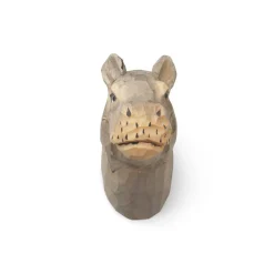 Patere Animal Bois / Hippo - Sculpte Main - Ferm Living