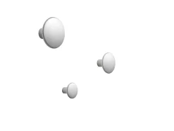 Patere The Dots Metal Gris Argent Metal / Large - O 5 Cm - Muuto