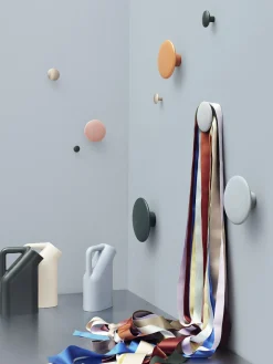Patere The Dots Metal Metal Marron Beige / Set De 5 - Muuto