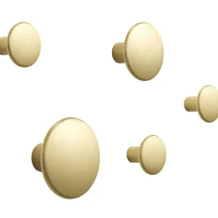 Patere The Dots Metal Or Metal / Set De 5 - Muuto