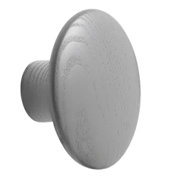 Patere The Dots Wood Bois Gris / Small - O 9 Cm - Muuto