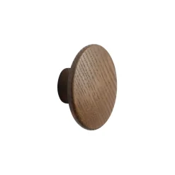Patere The Dots Wood Bois Marron / Xsmall - O 6,5 Cm - Muuto