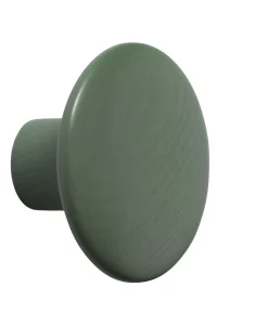 Patere The Dots Wood Bois Vert / Small - O 9 Cm - Muuto