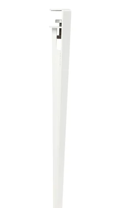 Pied Avec Fixation Etau Metal Blanc / H 75 Cm - Pour Creer Table & Bureau - Tiptoe
