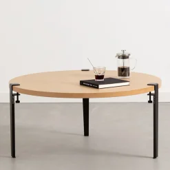 Pied Avec Fixation Etau Metal Noir / H 43 Cm - Pour Creer Tables Basse & Banc - Tiptoe