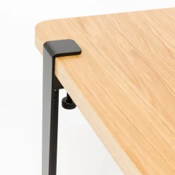Pied Avec Fixation Etau Metal Noir / H 43 Cm - Pour Creer Tables Basse & Banc - Tiptoe