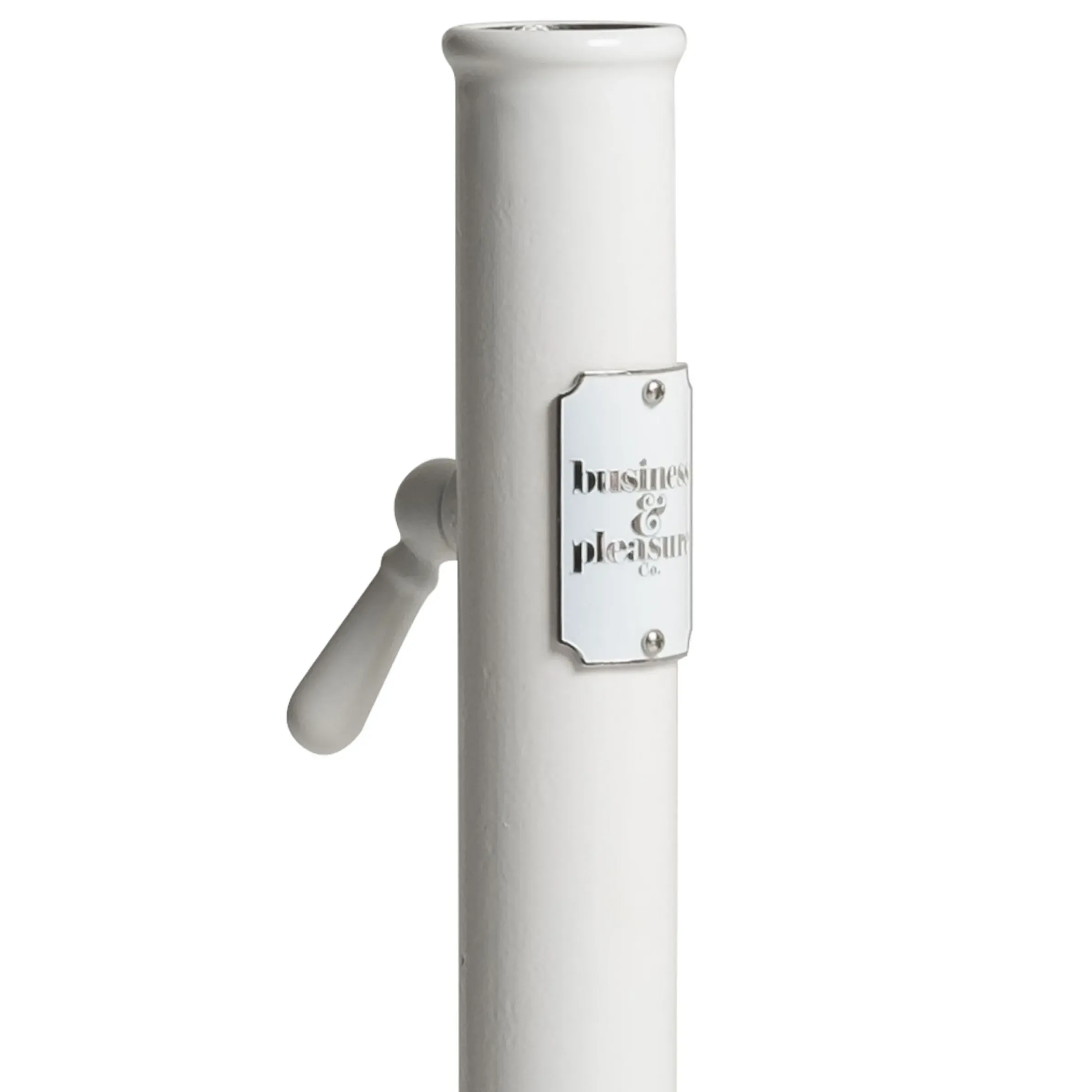 Pied De Parasol The Classic Metal Blanc / 25 Kg - Pour Mat De 2,5 A 3,8 Cm - Business & Pleasure