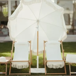 Pied De Parasol The Classic Metal Blanc / 16 Kg - Pour Mat De 2,5 A 3,8 Cm - Business & Pleasure