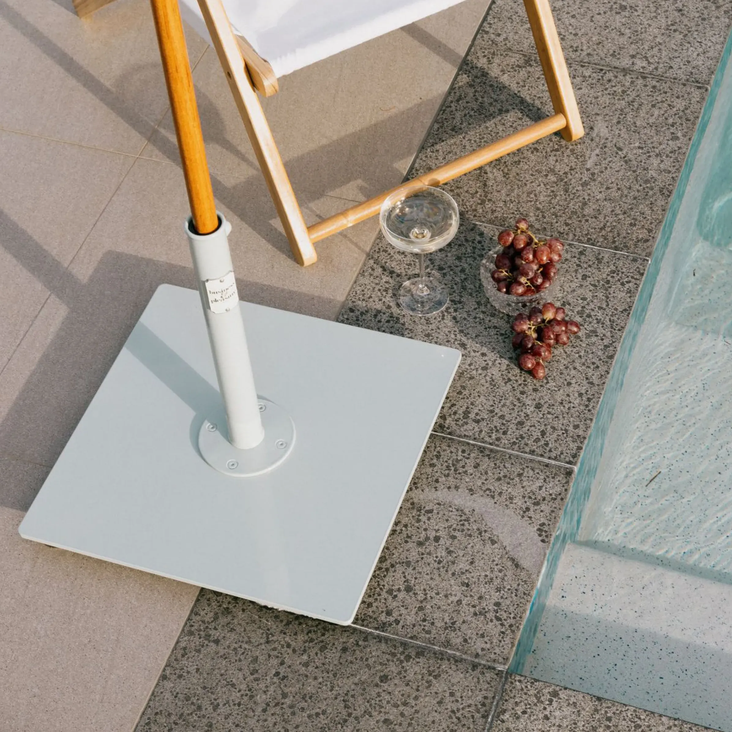 Pied De Parasol The Classic Metal Vert / 16 Kg - Pour Mat De 2,5 A 3,8 Cm - Business & Pleasure