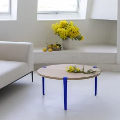 Pied Tiptoe X Klein Blue® Edition Limitee Metal Bleu H 43 Cm / Fixation Etau - Pour Creer Tables Basse & Banc - Tiptoe