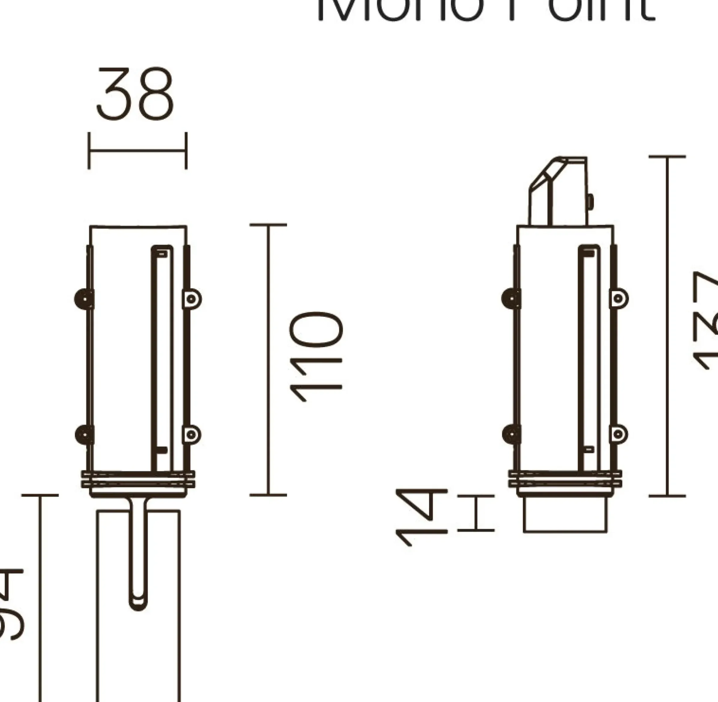 Plafonnier Encastre Find Me Monopoint Led Metal/ Spot Retractable Et Orientable - Flos